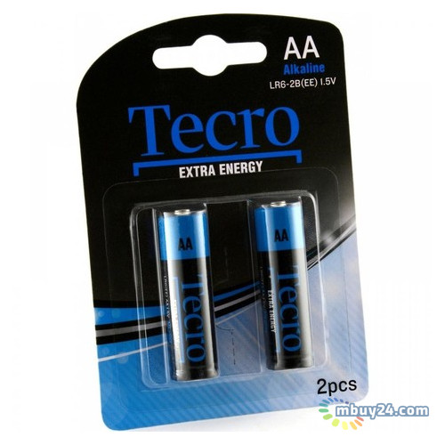 Акумулятор Tecro Extra Energy Alkaline AA BLI 2 (LR6-2B(EE)) фото №2