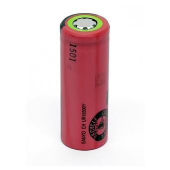 Акумулятор 18500 Li-Ion Sanyo UR18500Y depacked, 1300mAh, 2.6A, 4.2/3.7/2.75V, flat top, Red фото №1