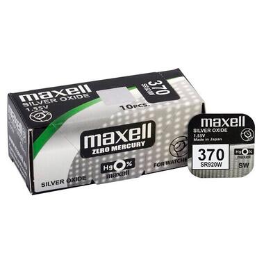 Батарейка срібно-цинкова Maxell 370 SR920SW (AG6, 171), 1.55V, блістер фото №2