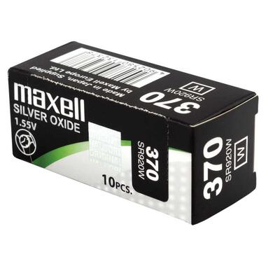 Батарейка срібно-цинкова Maxell 370 SR920SW (AG6, 171), 1.55V, блістер фото №3
