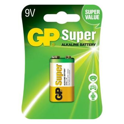 Батарейка GP Крона Super Alcaline 6F22 / 6LR61 9V * 1 (GP1604AEB-5S1) фото №1
