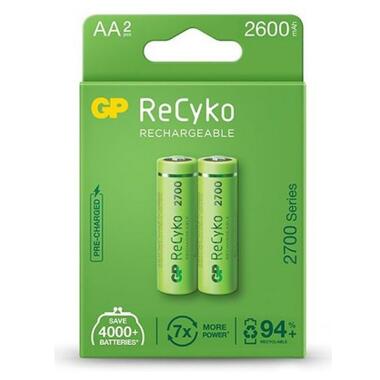 Акумулятор GP AA R6 ReCyko battery 2600mAh AA (2700Series 2 battery pack) (270ААHCE-EB2(Recyko) / 4891199186370) фото №1