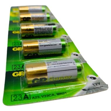 Батарейка лужна GP High Voltage 23AF-2C5 (23A/MN21), 12V, розривний блістер 5шт, China фото №2