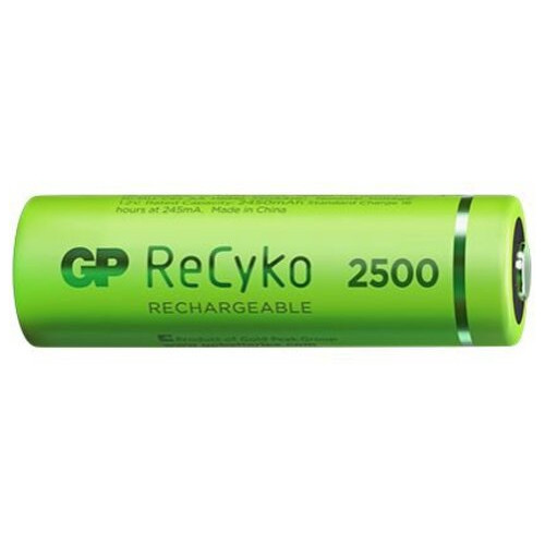 Акумулятор GP Recyko 2500 (GP250AAHC-2EB4), AA, 2450mAh, 7.2A, Ni-MH LSD80-1, картонний бокс 4шт фото №2