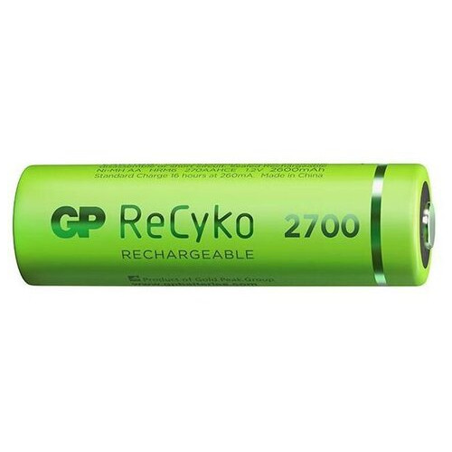Акумулятор GP Recyko 2700, (GP270AAHCE-2EB4), AA, 2600mAh, 7.8A, Ni-MH LSD80-1, коробка 4шт. фото №2