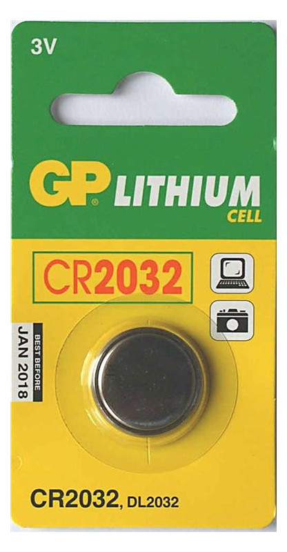 Батарейка GP CR-2032 (CR2032-C5/U5) фото №1
