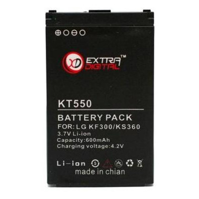 Акумуляторна батарея ExtraDigital LG KF300 (600 mAh) (BML6242) фото №1