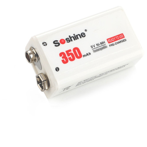Аккумулятор Soshine Ni-8.4V-350, 6F22 (крона), 8.4V, 350mAh, Ni-MH, White фото №2