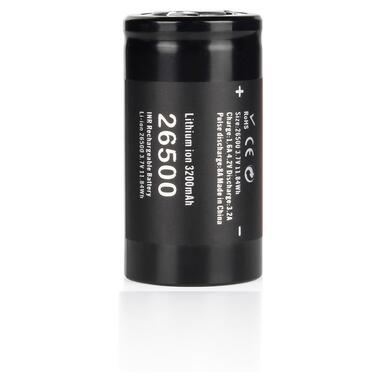 
Акумулятор Li-Ion Soshine 26500 26500-3.7-3200, C, 3200mAh, 6.4A, 4.2/3.7/3.0V, Button Top фото №2