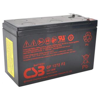Акумуляторна батарея CSB 12V 7.2AH (GP1272F2-28W/07775) AGM Black фото №1