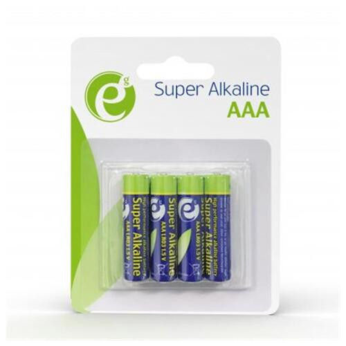 Батарейка EnerGenie Super Alkaline AAA/LR03 BL 4 шт фото №1
