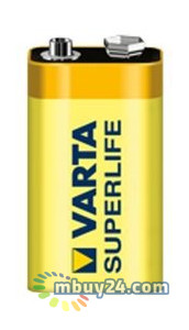 Батарейка Varta Superlife 6F22 BLI 1 Zink-Carbon фото №2