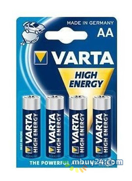 Батарейка Varta High Energy AA BLI 4 Alkaline фото №1