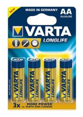 Батарейка Varta Longlife AA Bli 4 Alkaline фото №1