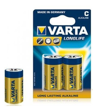 Батарейка Varta Longlife C Bli 2 Alkaline фото №1