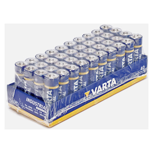 Батарейка лужна Varta Industrial 4006, AA/(HR6), коробка 40шт фото №2