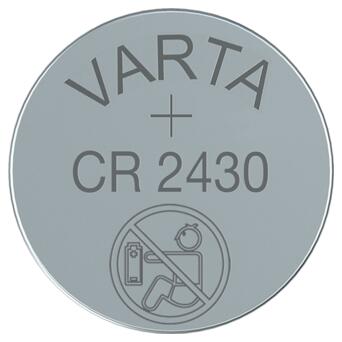 Літієва батарея Varta CR2430 (модель 6430), 3V, блістер 1шт фото №3