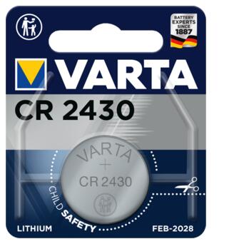 Літієва батарея Varta CR2430 (модель 6430), 3V, блістер 1шт фото №2
