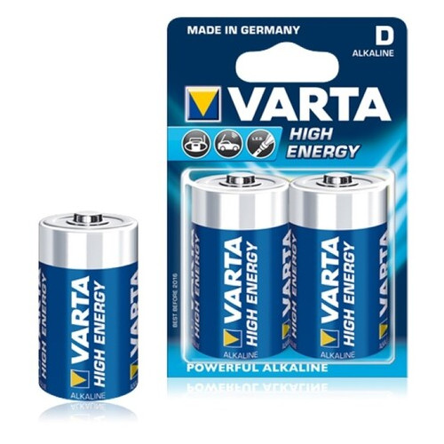 Батарейка Varta High Energy D/LR20 BL 2шт фото №1