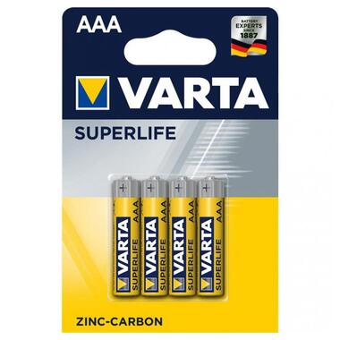 Батарейка Varta SUPERLIFE AAA BLI 4 ZINC-CARBON (02003101414) фото №1