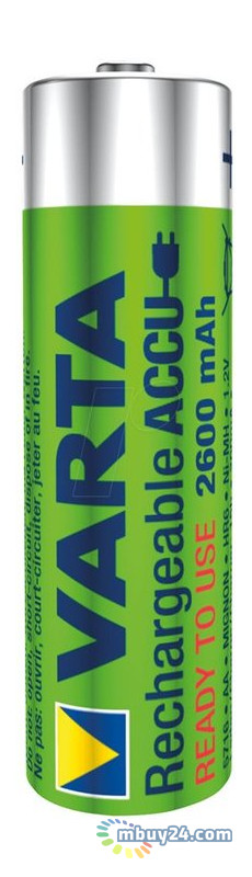 Аккумулятор Varta Rechargeable Accu AA 2600mah Bli 4 Ni-Mh (READY 2 Use) (5716101404) фото №3