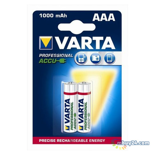 Аккумулятор Varta Rechargeable Accu AAA 1000mah Bli 2 Ni-Mh (READY 2 Use) (5703301402) фото №1