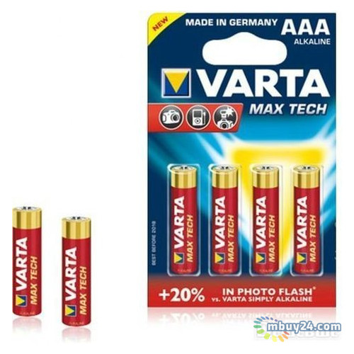 Батарейка Varta Max T. AAA Bli 4 Alkaline (4703101404) фото №1