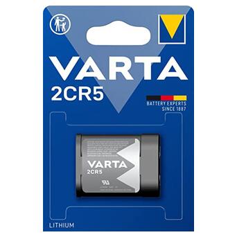 Батарейка літієва Varta 2CR5 (6203), 6V, блістер 1шт фото №1