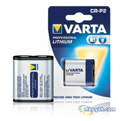 Батарейка Varta Photo CR P2 BLI 1 Lithium (06204301401) фото №1