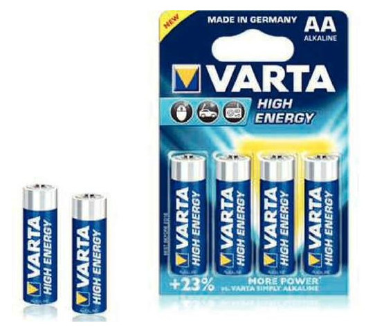 Батарейки Varta 4906 (LR06) High-Energy 1x4 штуки фото №1