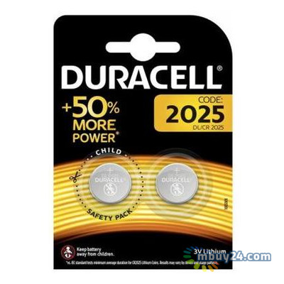 Батарейка Duracell CR 2025/DL 2025х2 (5003990) фото №1