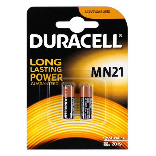 Батарейка Duracell MN21 12V Alkaline блистер 2 фото №1