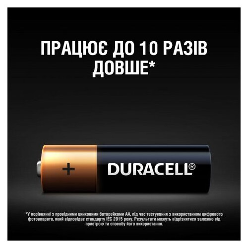 Щелочные батарейки Duracell AA (LR06) MN1500 18 шт (5000394107519) фото №6