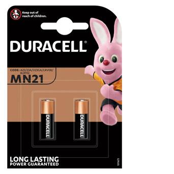 Батарейка лужна Duracell MN21 (23A/A23), 12V, блістер 2шт фото №1