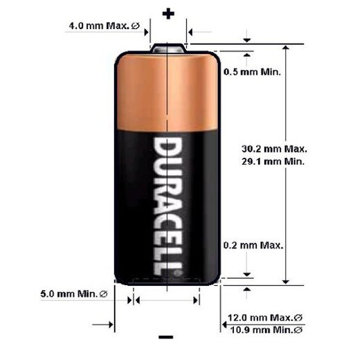 Батарейка лужна Duracell N/LR1, 1.5V, блістер 2шт фото №3