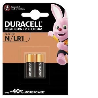 Батарейка лужна Duracell N/LR1, 1.5V, блістер 2шт фото №1