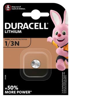 Батарейка літієва Duracell CR1/3N, 3V, блістер 1шт фото №1