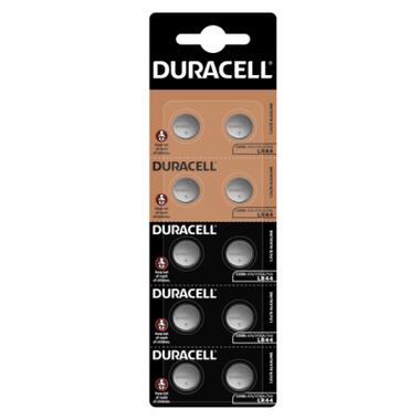 Батарейка Duracell LR44 / V13GA / A76 (плакат 2*5) * 10 (5008184) фото №1