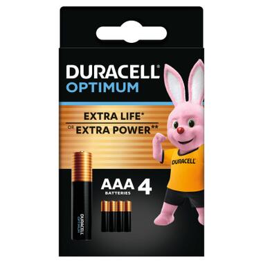 Батарейка Duracell Optimum AAA лужні 4 шт. в упаковці (5015596) фото №1