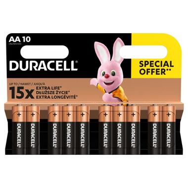 Батарейки лужні Duracell AA (LR06) MN1500 10 шт (5000394152496) фото №2