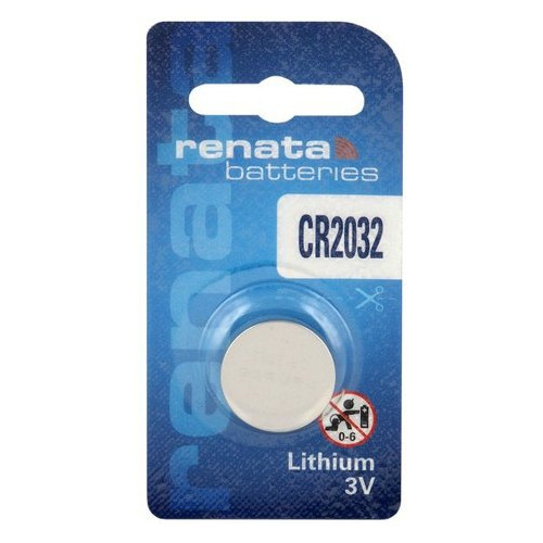 Батарейка литиевая Renata CR2032, 3V, блистер 1шт фото №1