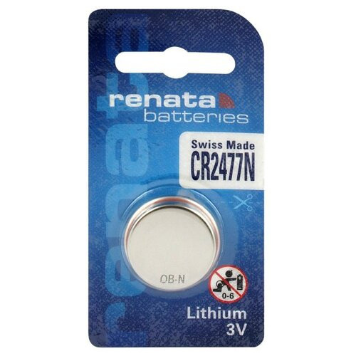 Літієва батарея Renata CR2477N, 3V, блістер 1шт фото №1