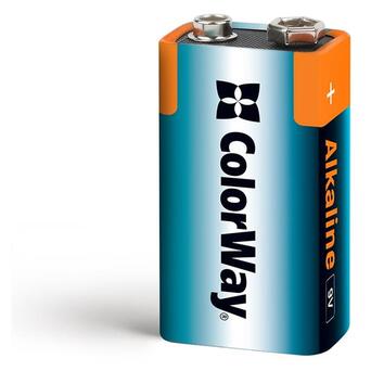 Батарейка ColorWay Alkaline Power Krona/6LR61 BL 1шт фото №1
