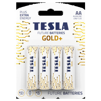 Лужні батареї Tesla GOLD AA (LR06) 4 шт. (58-003) фото №1
