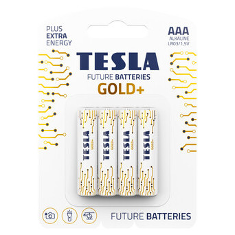 Лужні батареї Tesla GOLD AAA (LR03) 4 шт. (58-002) фото №1