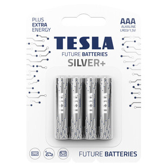 Лужні батарейки Tesla SILVER AAA (LR03) 4 шт. (58-006) фото №1