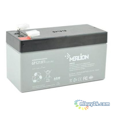 Батарея до ДБЖ Merlion 12 V-1.3 Ah (GP1213F1) фото №1