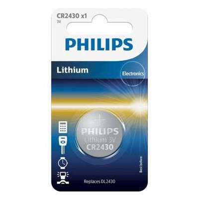 Акумулятор Philips CR2430 Lithium x 1 (CR2430/00B) фото №1