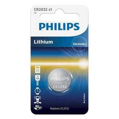 Акумулятор PHILIPS CR2032 Lithium * 1 (CR2032/01B) фото №1