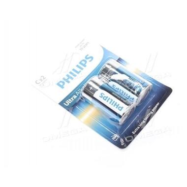 Батарейка Philips LR14/ C Ultra Alkaline (Blister 2шт) (LR14E2B/10) фото №1